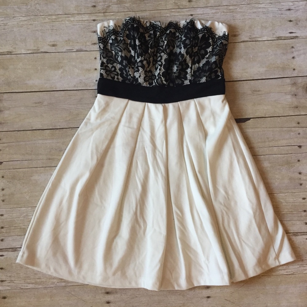 NWOT Lace topped cocktail dress